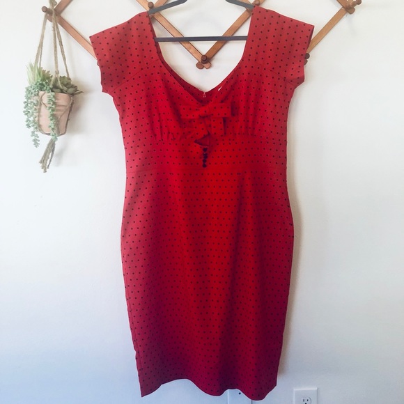 NWT Tatyana Polka Dot Pencil Dress - Picture 1 of 7